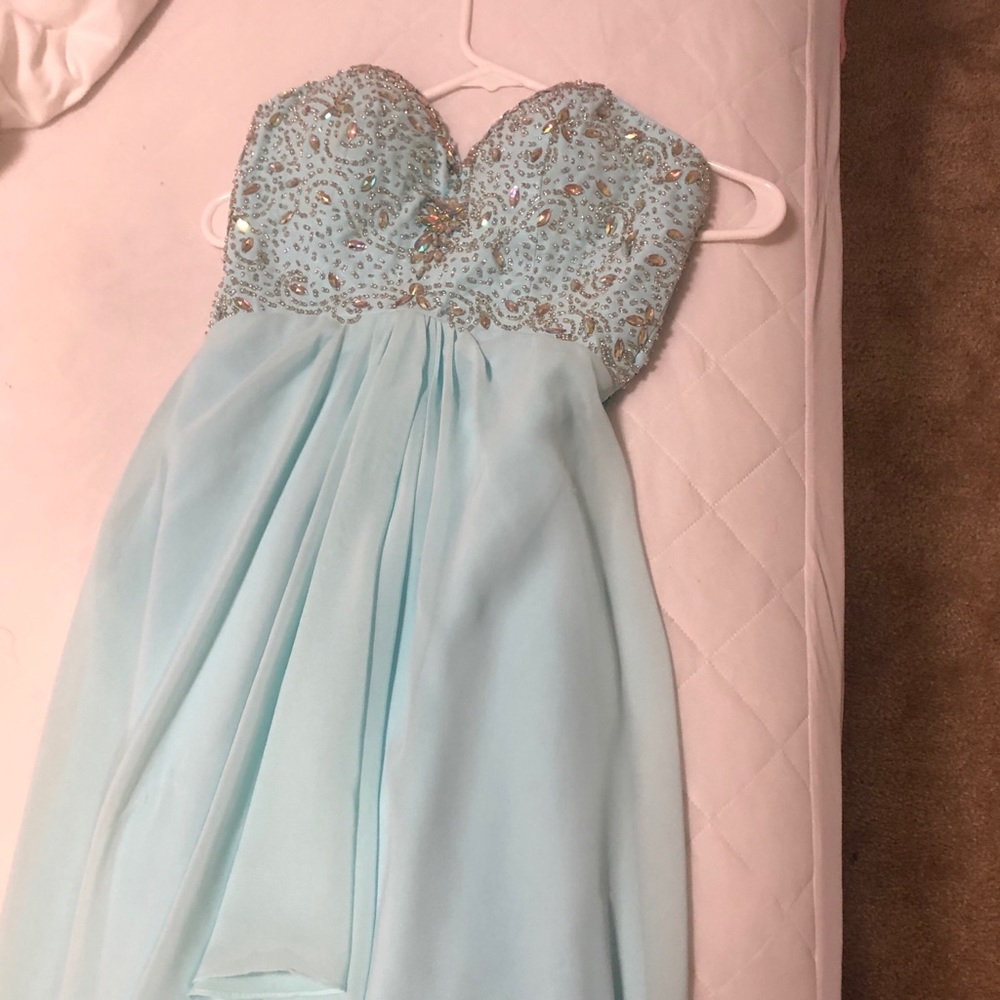Strapless prom dress